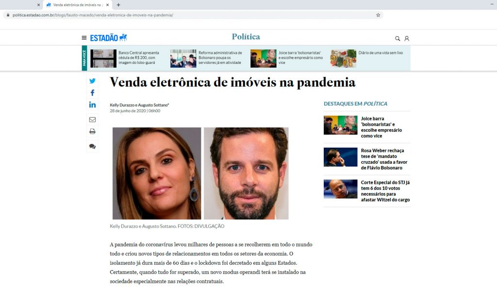 Venda Eletrônica de Imóveis na Pandemia