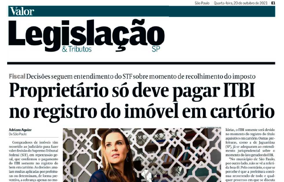 Proprietário só deve pagar ITBI no registro do imóvel em cartório